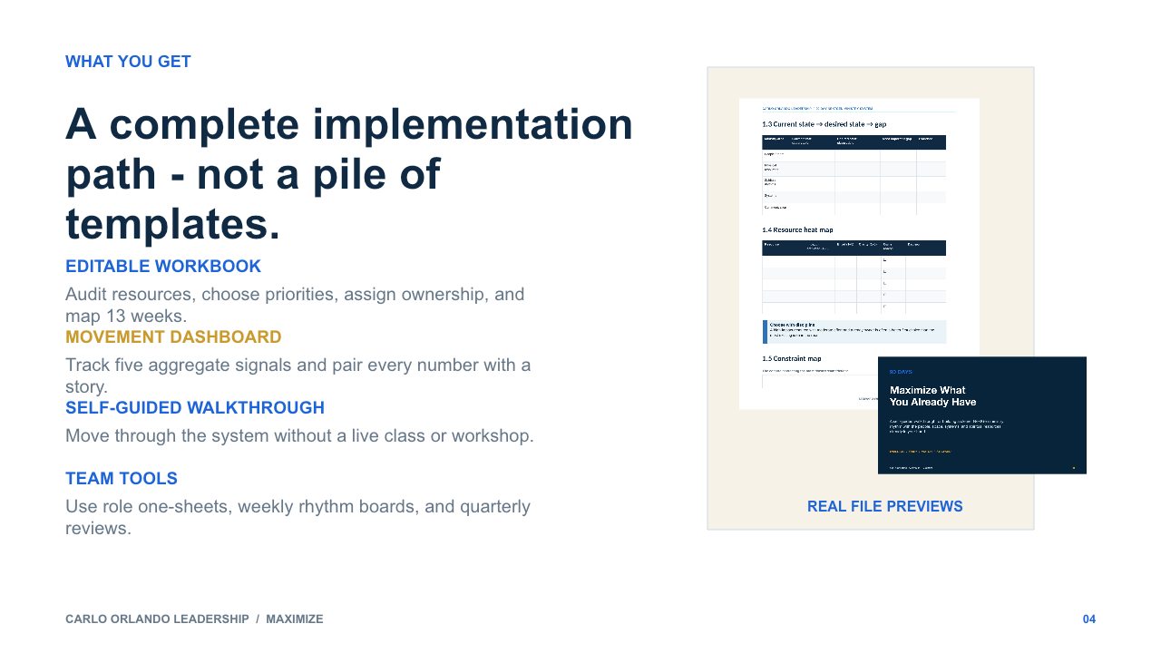Evaluate, Obey, Watch, Steward framework preview